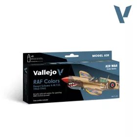   Vallejo Model Air - RAF colors Desert Scheme & M.T.O. 1940-1945 - festékszett 71163V