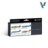 Vallejo Model Air - RAF colors Desert Scheme & M.T.O. 1940-1945 - festékszett 71163V