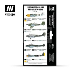  Vallejo Model Air - Luftwaffe colors pre-war to 1941 - festékszett 71165