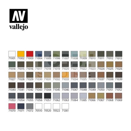 Vallejo Model Air - Basic Model Air Color - festékszett 71170