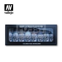 Vallejo Model Air -Metallic Colors - festékszett 71176