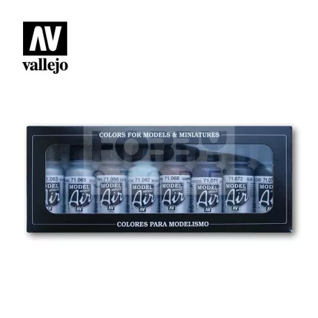 Vallejo Model Air -Metallic Colors - festékszett 71176