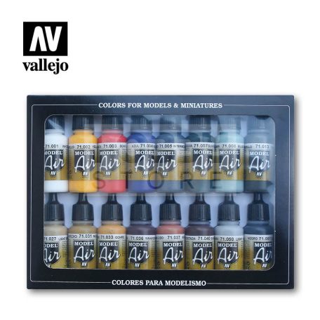 Vallejo Model Air -Basic Colors - festékszett 71178