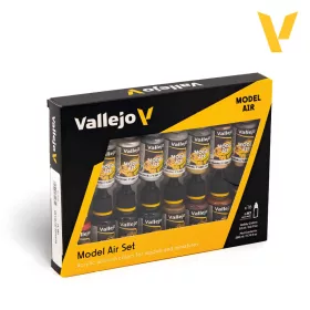 Vallejo Model Air - Metallic Effects - festékszett 71181V
