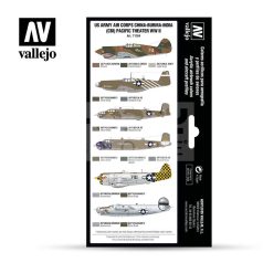   Vallejo Model Air - US Army Air Corps China-Burma-India (CBI) Pacific Theather WWII - festékszett 71184