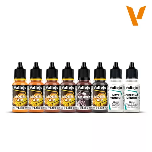 Vallejo Effect Color Series-Rust & Chipping festékszett 71186V