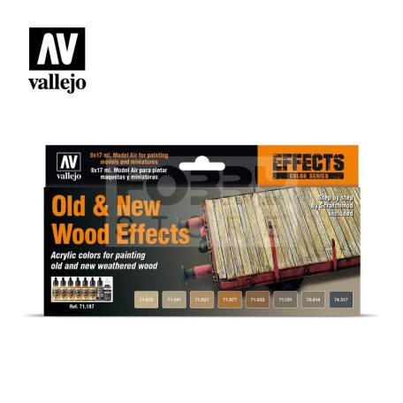 Vallejo Old & New Wood Effects festékszett 71187