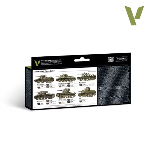 Vallejo Model Air - Soviet WWII Camo Colors - festékszett 71188V
