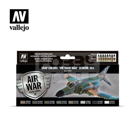 Vallejo Model Air - USAF colors “Vietnam War” Scheme SEA (South East Asia) - festékszett 71204