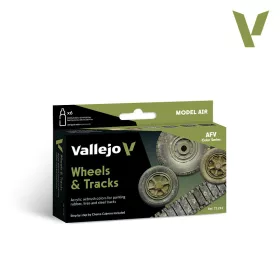 Vallejo Model Air -Wheels & Tracks - festékszett 71213V