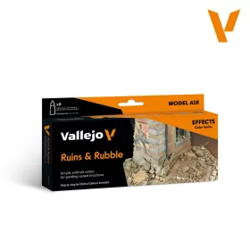 Vallejo Ruins & Rubble Effects festékszett 71214V