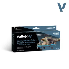   Vallejo Model Air - Soviet/Russian colors Combat Helicopters post WWII to present - festékszett 71601V