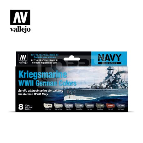 Vallejo Model Air - Kriegsmarine WWII German Colors - festékszett 71615