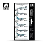 Vallejo Model Air - USAF colors post WWII to present “Aggressor” Squadron (Part III) - festékszett 71618
