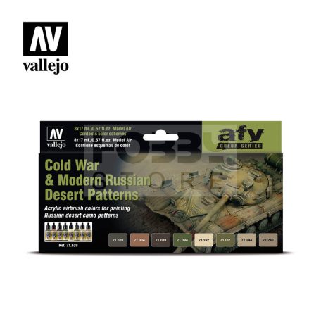 Vallejo Model Air -Cold War & Modern Russian Desert Patterns - festékszett 71620
