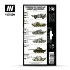 Vallejo Model Air - Cold War & Modern Russian Green Patterns - festékszett 71621