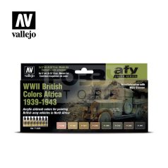   Vallejo Model Air - WWII British Colors Africa 1939-1943 - festékszett 71622
