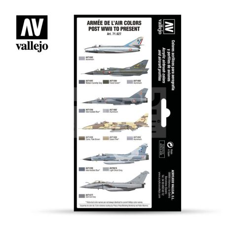 Vallejo Model Air - Armée de l’Air colors post WWII to present - festékszett 71627