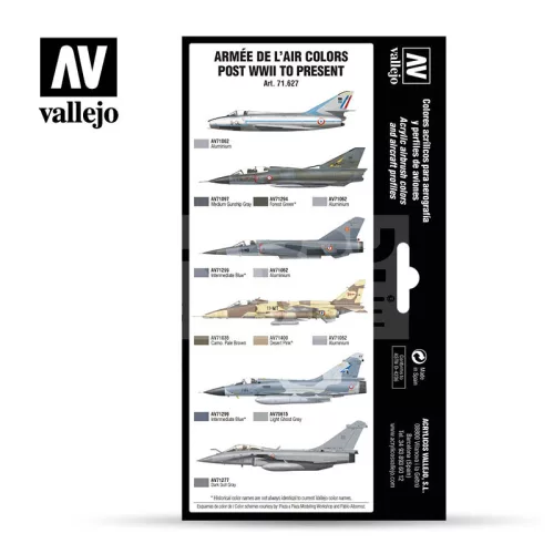 Vallejo Model Air - Armée de l’Air colors post WWII to present - festékszett 71627