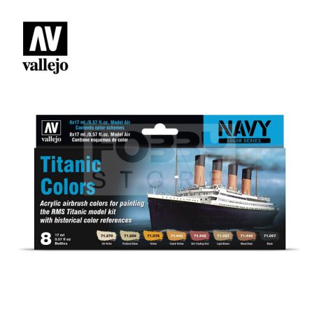 Vallejo Model Air -Titanic Colors - festékszett 71646