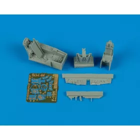   Aires F-16N Aggressor Cockpit Set für Hasegawa-Bausatz - cockpitkészlet