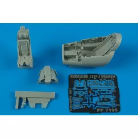   Aires J35F/J Draken cockpit set für Hasegawa Bausatz - cockpitkészlet