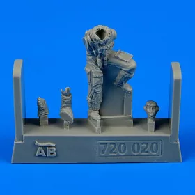   Aerobonus German Luftwaffe Pilot WWII f.Bf 109 lat late version – figura makett