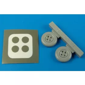   Aires Hurricane wheels & paint masks for Hasegawa kit - kerekek festőmaszkkal