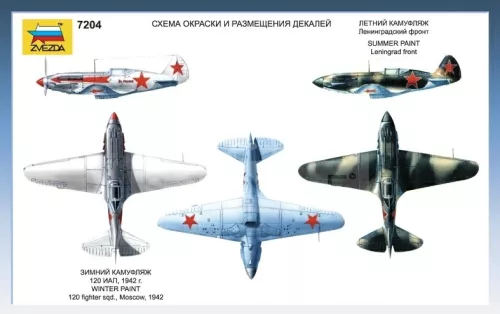 Zvezda MiG-3 Soviet Fighter makett 1:72 (7204Z)