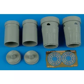   Aires Su-27 Flanker B exhaust nozzles Für Italeri Bausatz - hajtómű-fúvócsövek