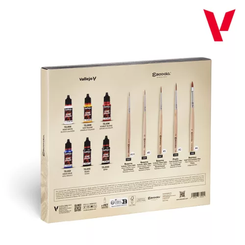 Vallejo Ultimate Miniature Set: Paint & Brushes - festékszett 72206V