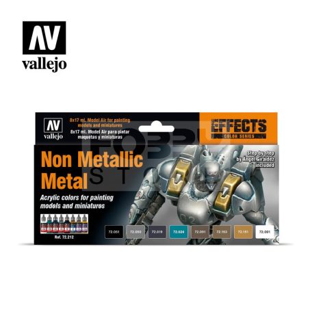 Vallejo Effect Color Series-Non Metallic Metal festékszett 72212