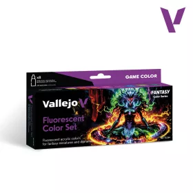 Vallejo Fantasy - Fluorescent Color Set festékszett 72214V