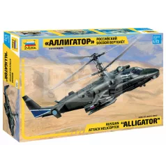   Zvezda Kamov Ka-52 Alligator Combat Helicopter makett 1:72 (7224Z)