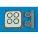 Aires A-7A/B/E Corsiar II wheels & paint masks für Hobby Boss Bausatz - kerekek festőmaszkkal