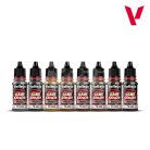 Vallejo Game Color - Mettalic Colors Paint Set - festékszett 72303