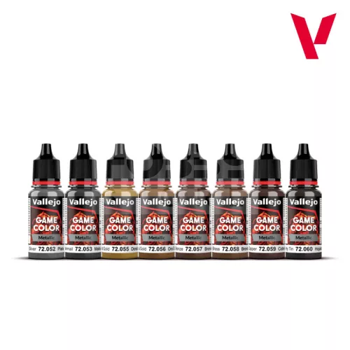 Vallejo Game Color - Mettalic Colors Paint Set - festékszett 72303