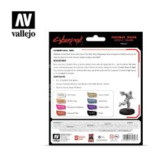   Vallejo Cyberpunk Combat Zone festékszett + Exclusive figura 72307