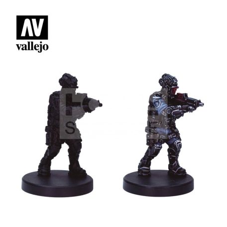 Vallejo Cyberpunk  Lawmen festékszett + Exclusive figura 72308
