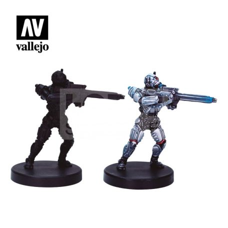 Vallejo Cyberpunk Trauma Team festékszett + Exclusive figura 72310
