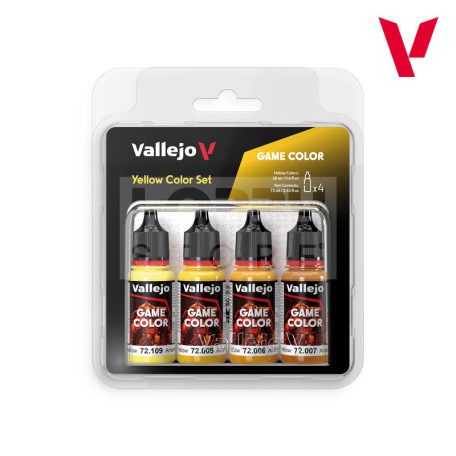 Vallejo Game Color - YELLOW COLOR SET - festékszett 72378V