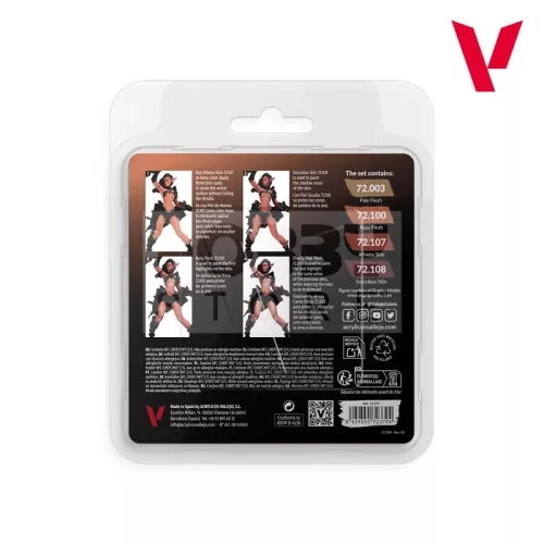 Vallejo Game Color - PALE SKIN SET - festékszett 72379V