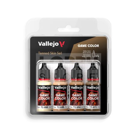 Vallejo Game Color - TANNED SKIN SET - festékszett 72380V