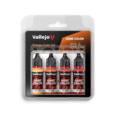Vallejo Game Color - ORANGE COLOR SET - festékszett 72381V