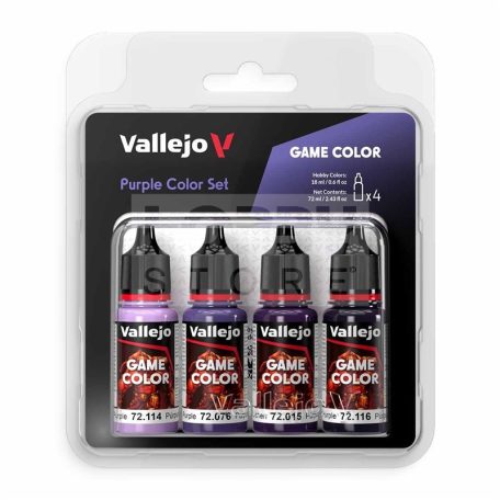 Vallejo Game Color - PURPLE COLOR SET - festékszett 72382V