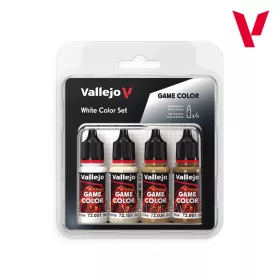 Vallejo Game Color - White Color Set - festékszett 72386V