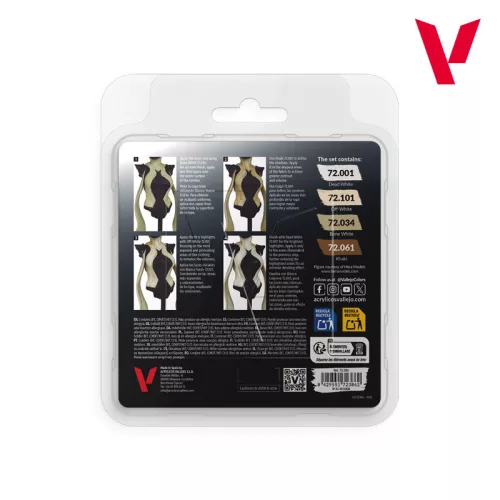 Vallejo Game Color - White Color Set - festékszett 72386V
