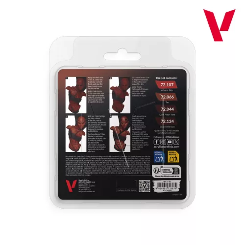 Vallejo Game Color - Dark Skin Set - festékszett 72387V
