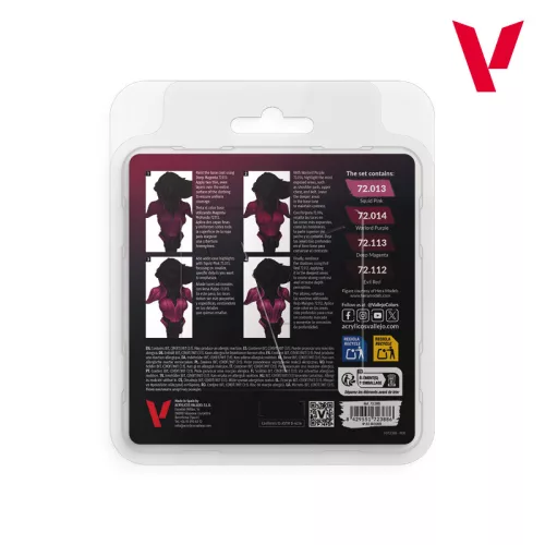 Vallejo Game Color - Magenta Color Set - festékszett 72388V