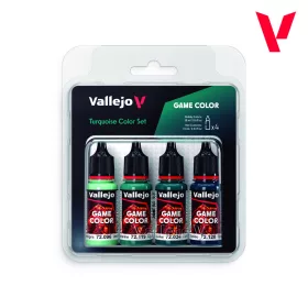   Vallejo Game Color - Turquoise Color Set - festékszett 72390V